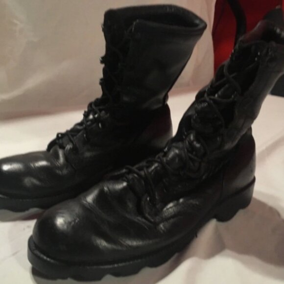 MENS RO-SEARCH MILITARY LEATHER SPIKE PROTECTIVE sz6.5R FLYERS BOOTS NM 02918 main image 6